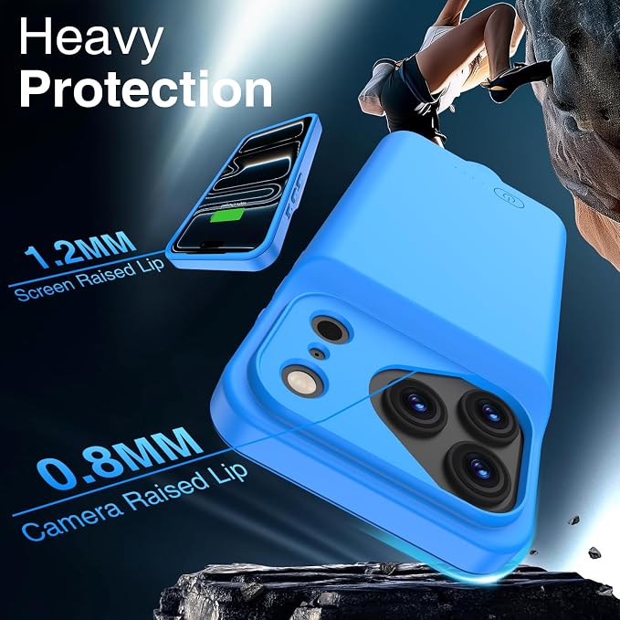 GIN FOXI Battery Case for iPhone 17 Pro, Charging Case Charger 8500mAh - Image 5