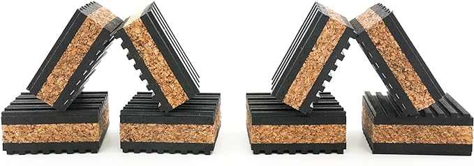 Sound Isolation Pads. Cork Pads by TunefulCables