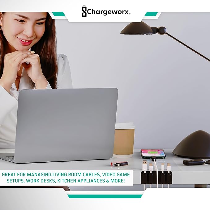 Magnetic Cable Clips – Chargeworx Cord Organizer - Image 6
