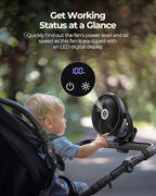 Koonie 10000mAh Portable Clip on Fan - Image 4