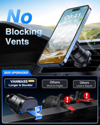 VANMASS for MagSafe Car Mount Magnetic Phone Holder Suction Cell Stand for - Image 6