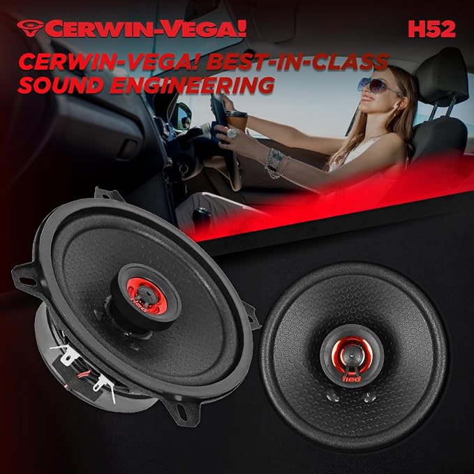 CERWIN-VEGA! HED 2025 Edition Coaxial Speaker – 5.25” 2-Way Coaxial Full Range - Image 7