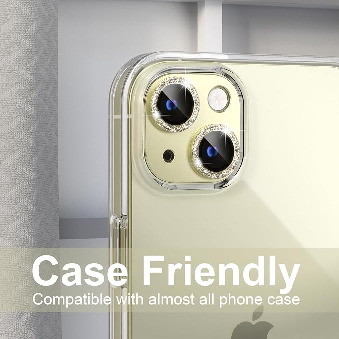 beuxece for iPhone 15/iPhone 15Plus Camera Lens Proprotector, Metal Camera - Image 4