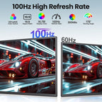 23.8'' Portable Monitor, FHD 1080P 100Hz IPS Laptop Screen Extender, USB-C HDMI - Image 3