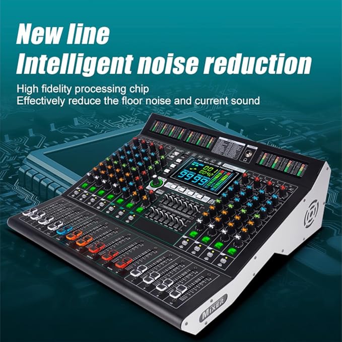 MD-10 10-Channel Professional Stage Mixer, 99 DSP Effects, Wireless Connection - Image 6