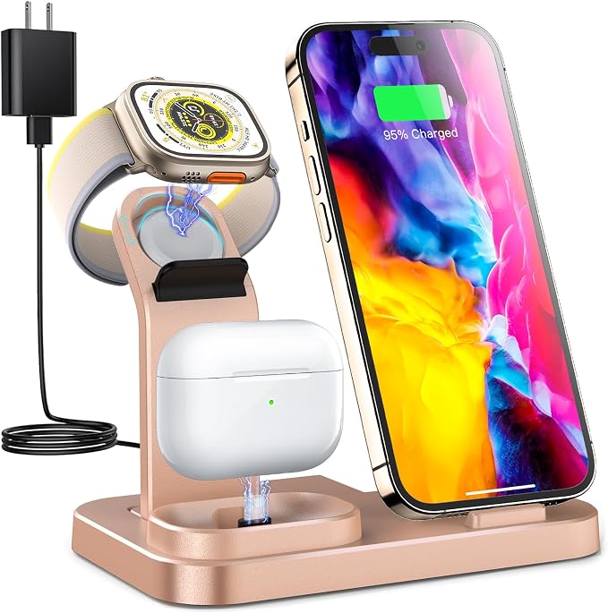 Wireless Charging Station 3 in 1 RJR Compatible by RJR