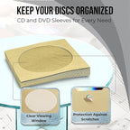 Flexzion DVD CD Sleeves 100 Pack - Image 5