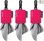 SPUDZ Classic Microfiber Lens Cleaner – Clip-On Pouch, Washable – by ALPINEINNOVATIONS