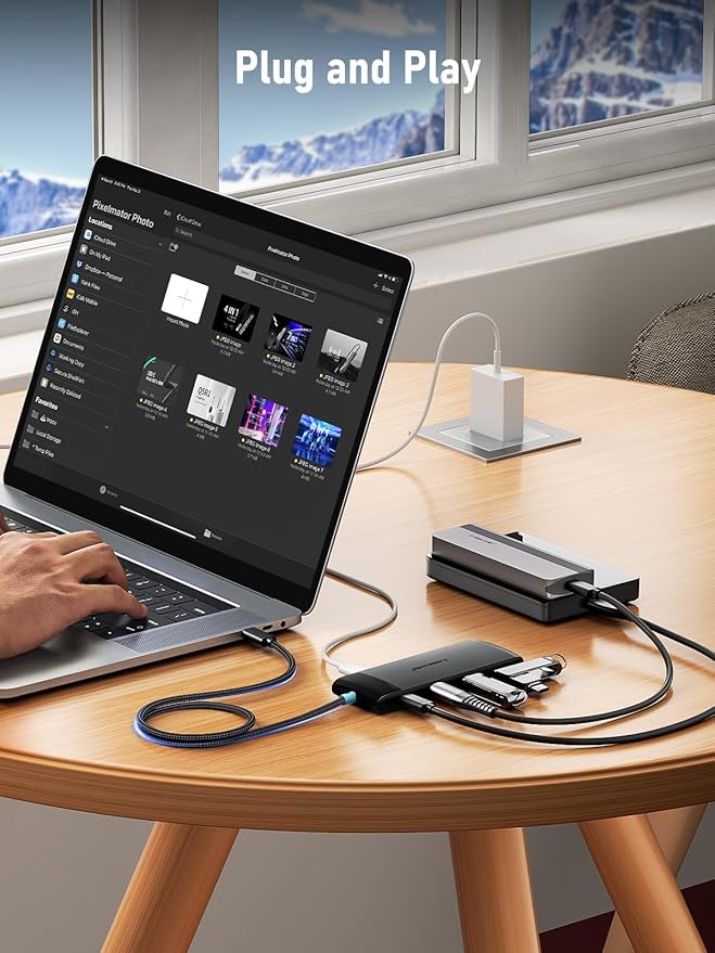 USB C Hub with 10Gbps 2 USB 3.2 & 2 USB C 3.2, Charging Port, USB Port Extender - Image 5