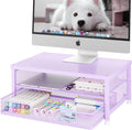 Desk Organizers and Accessories, 2-Tier Computer Monitor Stand Riser by OPNICE