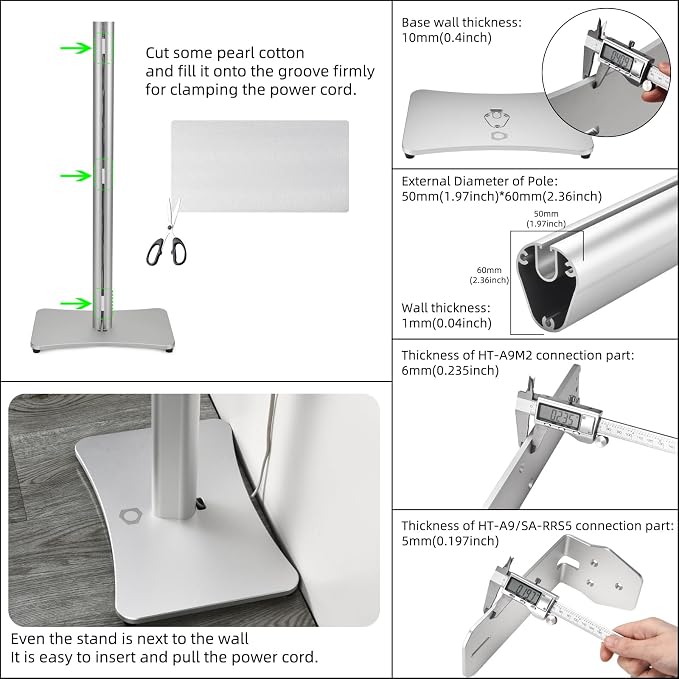 Luxury Floor Stand for Sony HT-A9M2 HT-A9 SA-RRS5 - Image 6