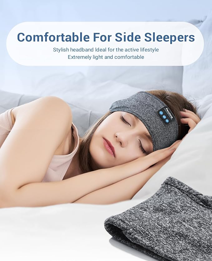 Perytong Sleep Headphones Bluetooth Headband, Sports Wireless Earphones Music - Image 6