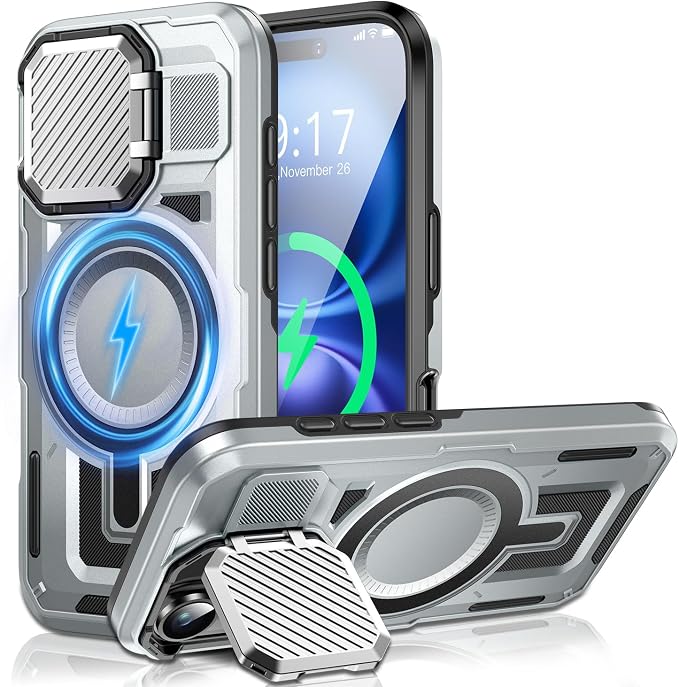 Camera Stand Case for iPhone 16, 2024 Version Military Grade Protective Soft by Unknown