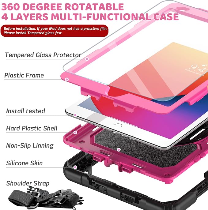 BLOSOMEET Case for iPad 9th Generation 2021 10.2 Inch - Image 6