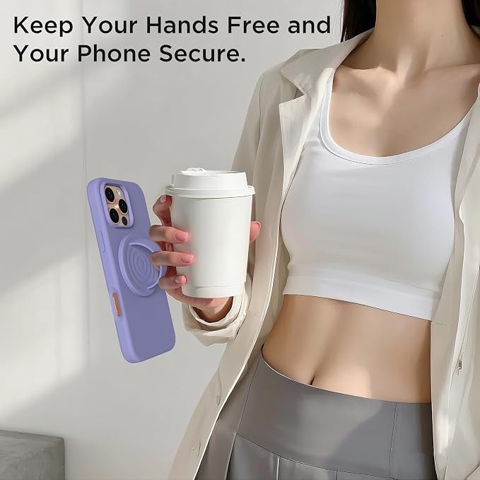 Magnetic Phone Ring Grip Holder, Silicone Finger Loop Grip, Compatible - Image 8