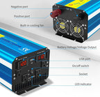Yinleader 3500 Watt Pure Sine Wave Power Inverter 12V DC to 110V/120V AC - Image 3