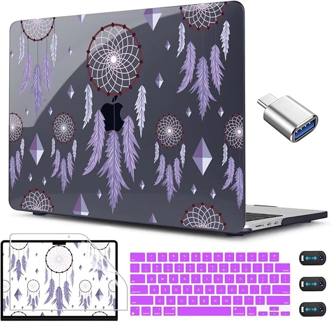CISSOOK Compatible with MacBook Air 13.6 inch Case 2025 2024 2023 2022 Release by CISSOOK