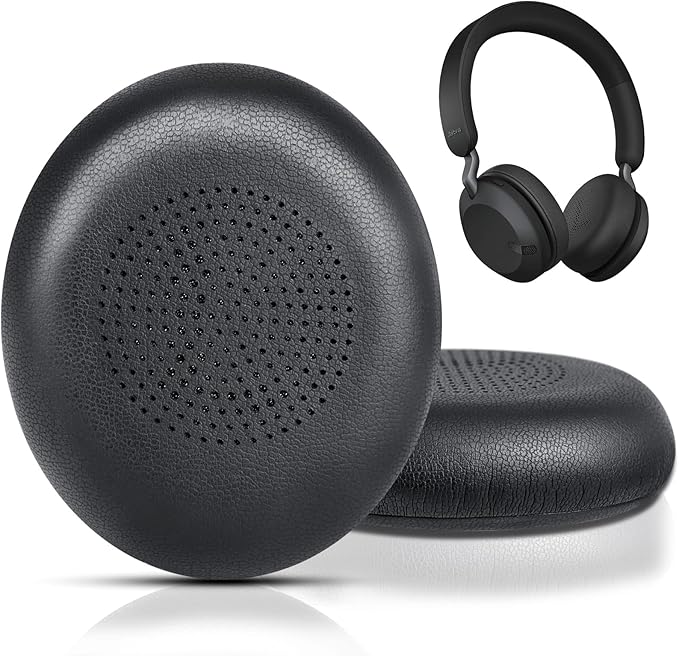 Ear Pads Replacement for Jabra Evolve2 65/Evolve2 40/Elite 45h On-Ear Wireless by GGVOEARS