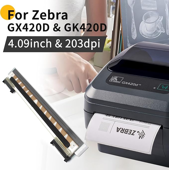 105934-037 New Printhead for Zebra GX420D GK420D ZP450 ZP550 ZP505 ZP500 - Image 3