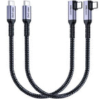 1FT USB 4 Cable Right Angle, 240W USB C Cable, 40Gbps High Speed Data Transfer by SUMPK