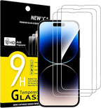 NEW'C 3 Pack Designed for iPhone 14 Pro Screen Protector, Enhanced Tempered by NEWC