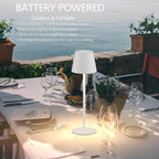 2-Pack White Cordless Table Lamp, Rechargeable LED Desk Lamp, 5000mAh Battery - Image 4