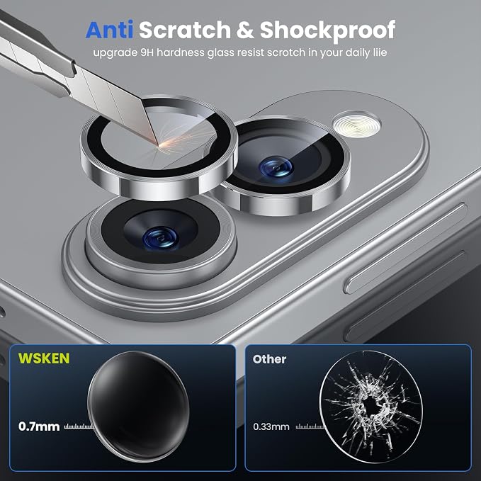 WSKEN for Samsung Galaxy S25 Edge Camera Lens Protector - Image 4