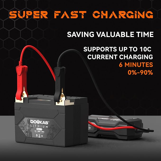 DKL14 550A LiFePO4 Motorcycle Lithium Battery, 12V 4Ah Powersports Battery - Image 7