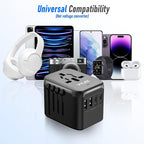 Universal Travel Adapter, VYLEE 5 in 1 International Power Adapter, 3.5A - Image 6