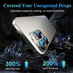YWXTW Camera Lens Protector for iPhone 16 Pro/iPhone 16 Pro Max, Tempered Glass - Image 3