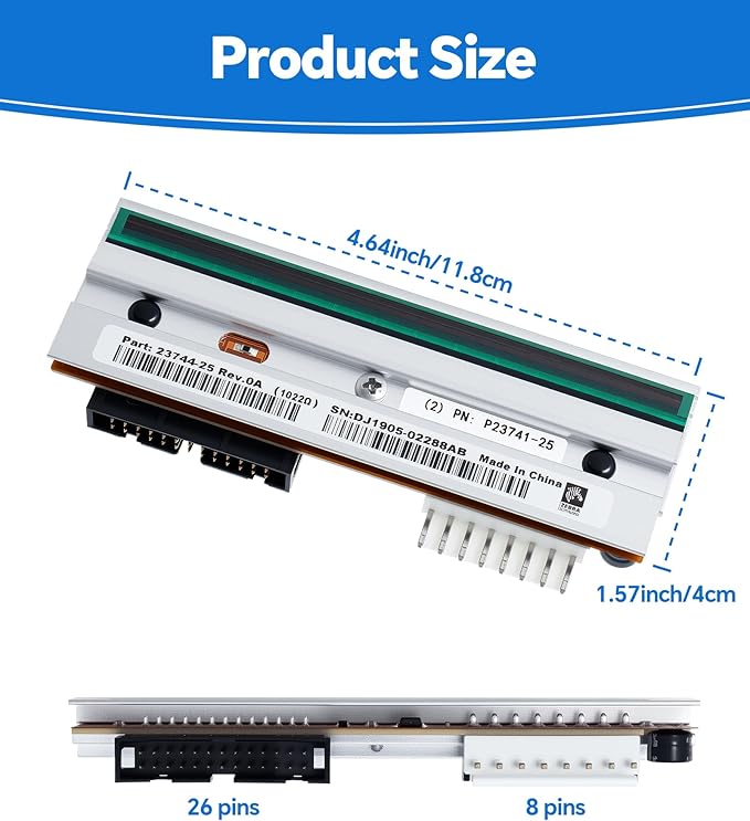 P1004230 Genuine Printhead for Zebra 110Xi4 110XiIV, New OEM Print Head - Image 7