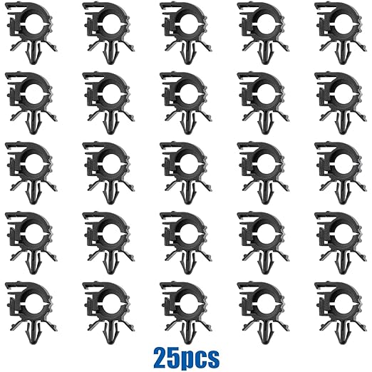 OAUTOO 25pcs I.D. 1/32”, O.D. 1/2”, Fits 1/4" Hole Wire Loom Routing Clip - Image 4