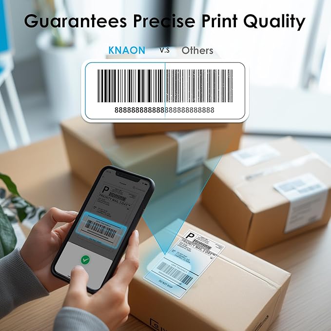 Bluetooth Thermal Label Printer, 4x6 Wireless Thermal Shipping Label Printer - Image 7