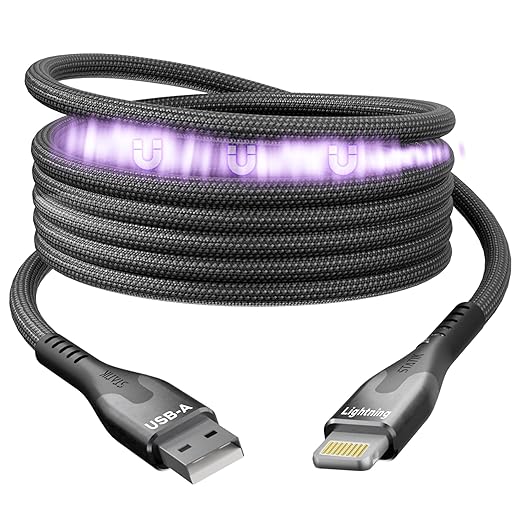 Statik MagStack USB A to Lightning Cable MFi Certified, Clutter-Free Magnetic by Statik