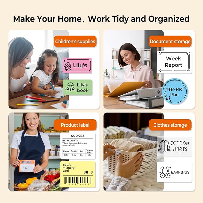 Phomemo M110 Label Maker Machine-Barcode Label Printer, Portable Sticker Maker - Image 5