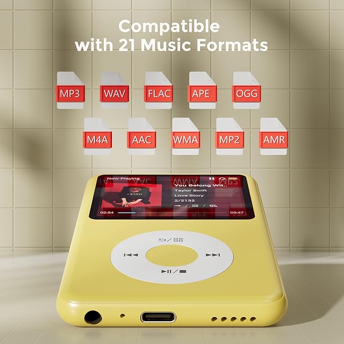 Mp3 Player with Bluetooth Y1 Portable Music Digital Players Supports Playlist - Image 4