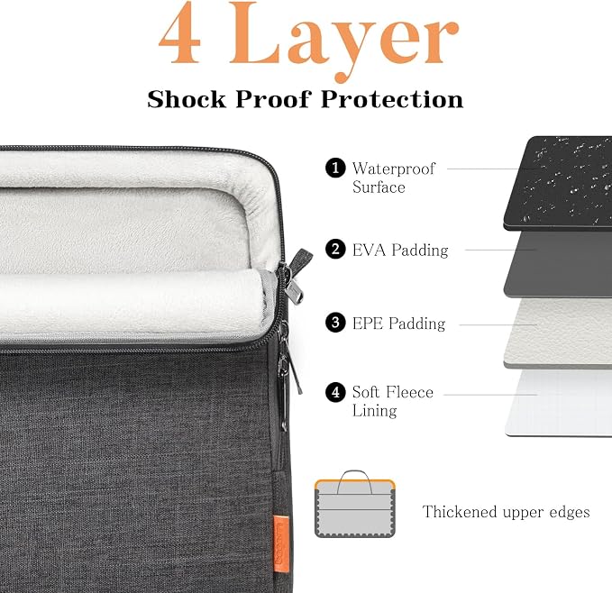 Laptop Sleeve Case Bag Compatible - Image 3