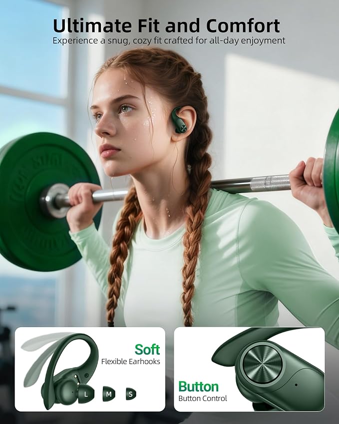 PocBuds Bluetooth Headphones Wireless Earbuds 80hrs Playtime Wireless Charging - Image 6