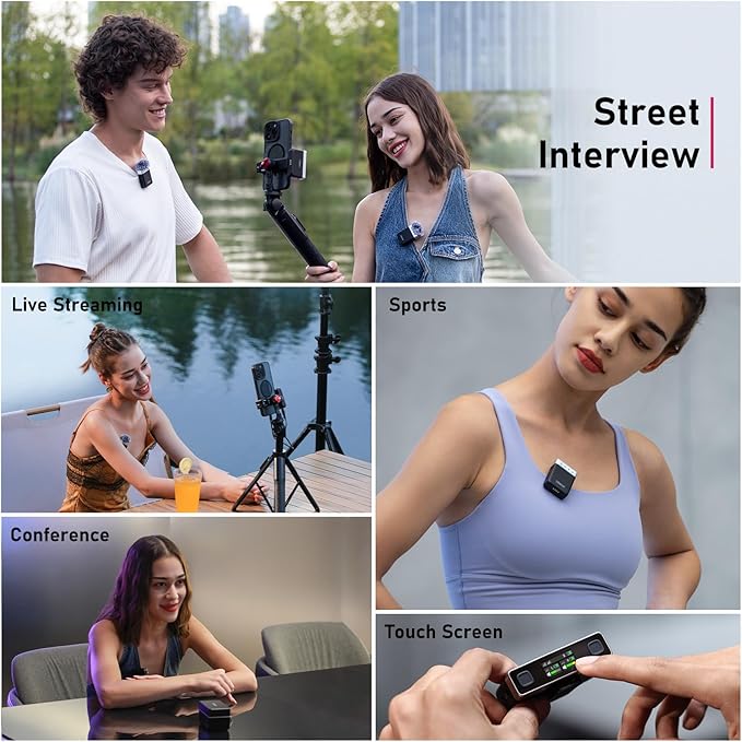 ULANZI AM18 Wireless Lavalier Microphone, Compact Mini Lapel Mic - Image 8