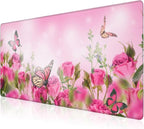 Mouse Pad, Large Pink Roses by NIYLYNSYN