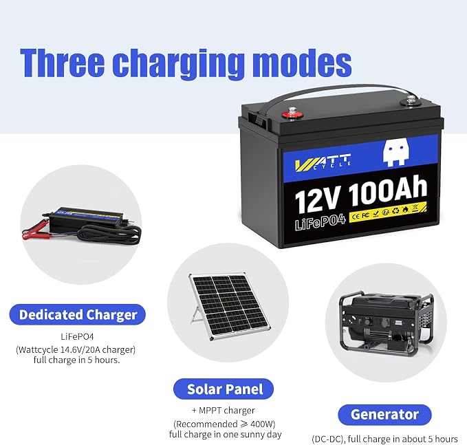 12V 100Ah LiFePO4 Battery, Lithium Battery Up to 15000 Cycles, Low Temperature - Image 8