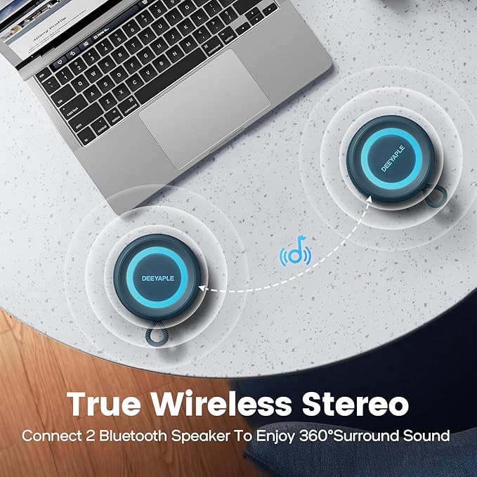 Bluetooth Speaker Wireless, IP67 Waterproof & Dustproof Portable Speaker - Image 6