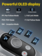 Professional Gimbal Stabilizer for Smartphone w/Wireless Charging OLED Display - Image 2