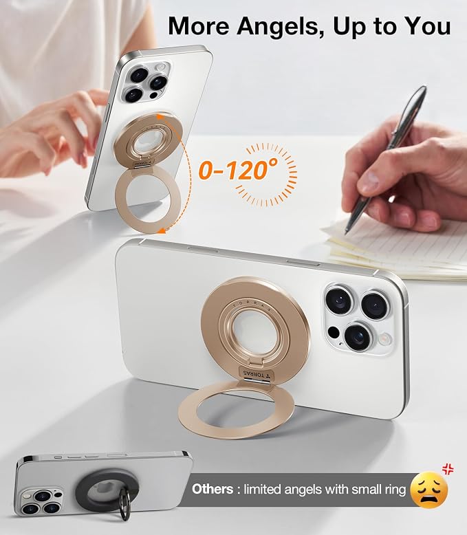 TORRAS 2025 Upgrade Fit for MagSafe Phone Grip Ring Holder Compatible - Image 4