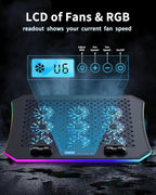 KeiBn Upgraded Gaming Laptop Cooler Pad - Image 4