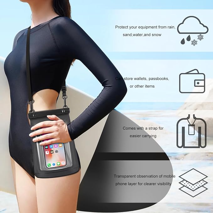 2L Waterproof Phone Pouch for iPhone 16 15 14 11 Pro Max & Galaxy S24 S21 - Image 6
