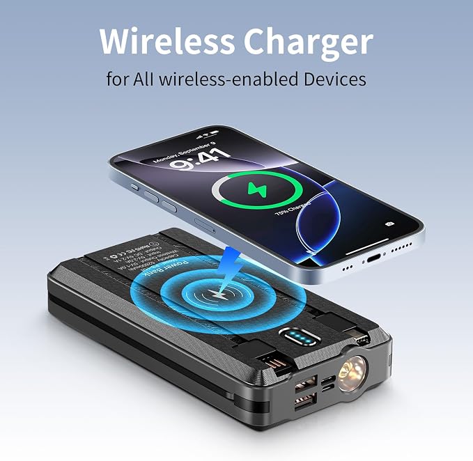 Solar Power Bank Portable Charger 52800mAh 5V/3A Fast Charging Battery Pack - Image 5
