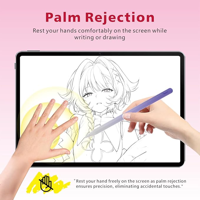 Stylus Pen for iPad, 14Mins Fast Charge for Apple Pencil, Palm Rejection - Image 7