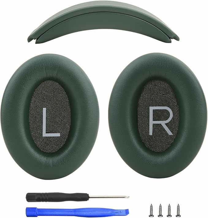 Protein Leather Ear Pads for Bose QuietComfort QC35 QC45 Headband Cushion Cover by Unknown