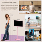OFD 32" Portable TV on Wheels FHD, Android 15, EDLA-Certified, Rolling TV - Image 9